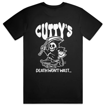 Death won't wait - Heavyweight Tee